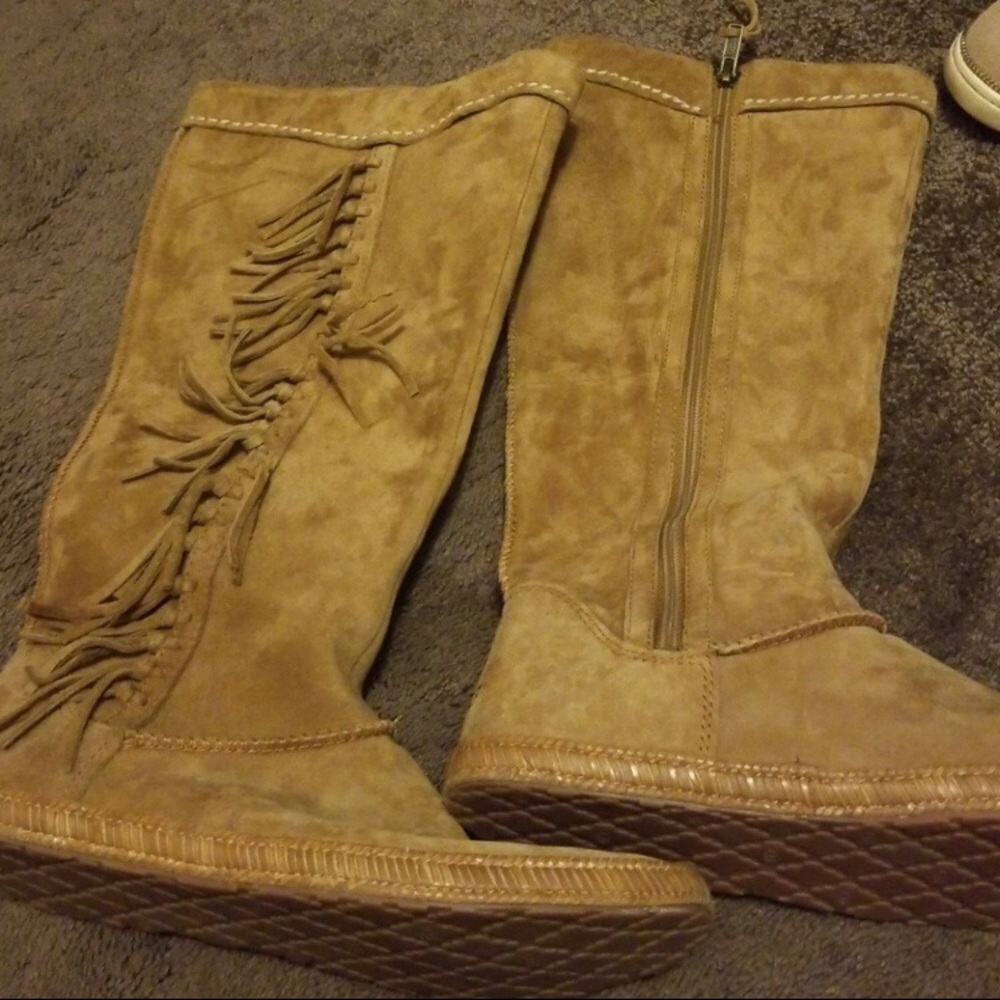 UGG tall moccasin style boots